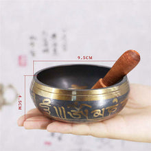 Load image into Gallery viewer, Tibetan Meditation Singing Bowl Nepalese Buddhist Tibetan Chanting Yoga Bowl Buddhist Sound Therapy Bowl Copper Religion Carft