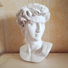 Load image into Gallery viewer, David Head Portraits Bust Mini Gypsum Statue Michelangelo Buonarroti Home Decoration Resin Art&amp;Craft Sketch Practice L1239